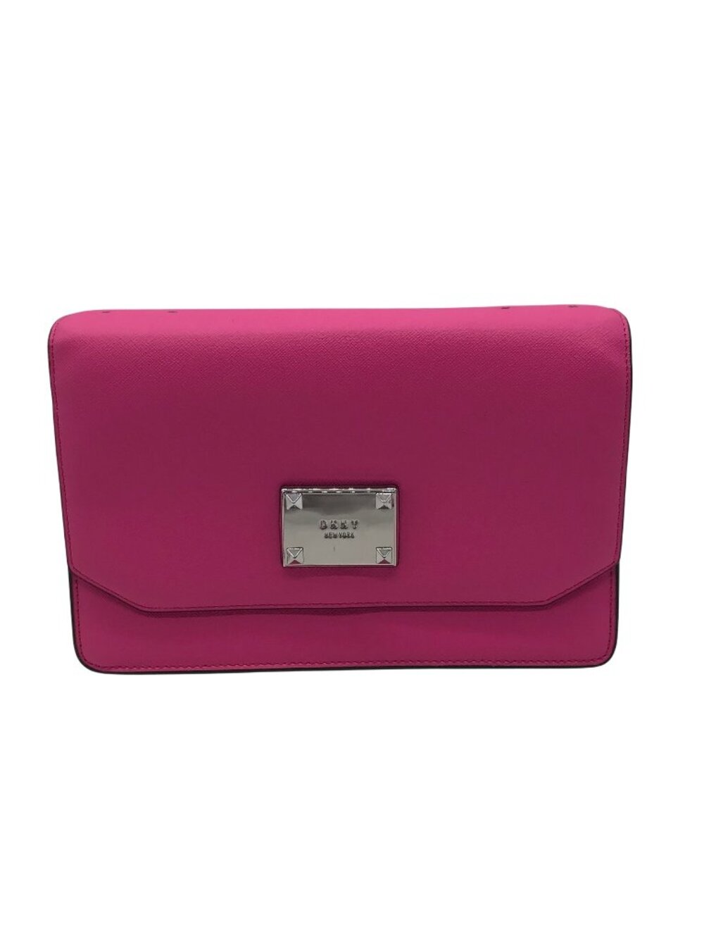 DKNY Pink Perla Large Flap Crossbody Bag